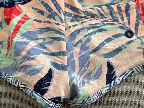 Athleta Girls 2 pcs Swim Cannonball Short Size XS/6 Palm Oasis/Rash Guard Top - Picture 21 of 21