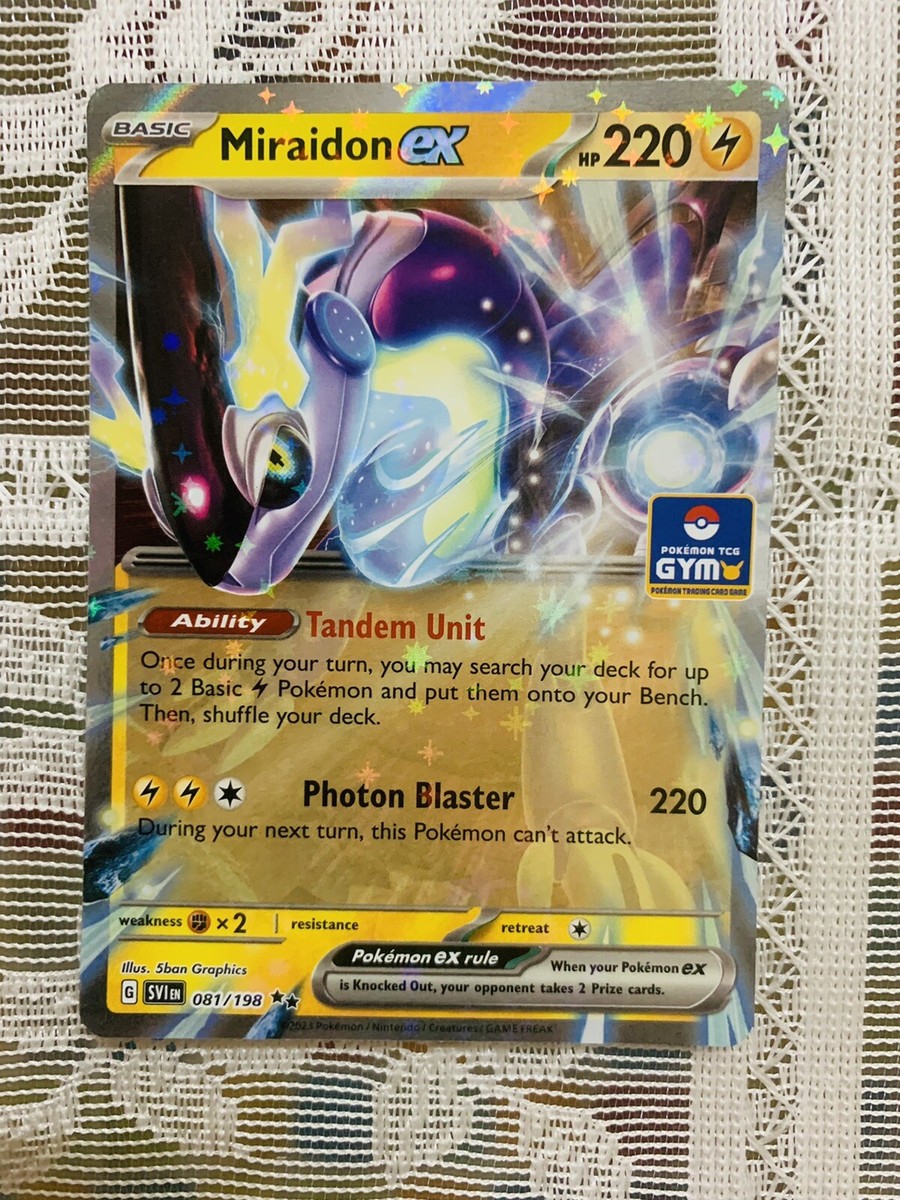 Pokemon TCG Miraidon Ex - Gym Stamped - Asia Exclusive Promo - 81