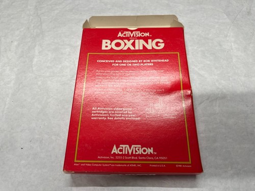 NICE Atari VCS 2600 Game Complete in Box 1980 Activision BOXING + Store Receipt - Picture 15 of 17