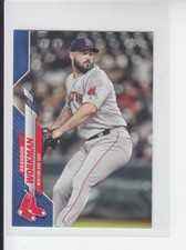 2020 Topps Mini BRANDON WORKMAN Blue /10 Red Sox #498