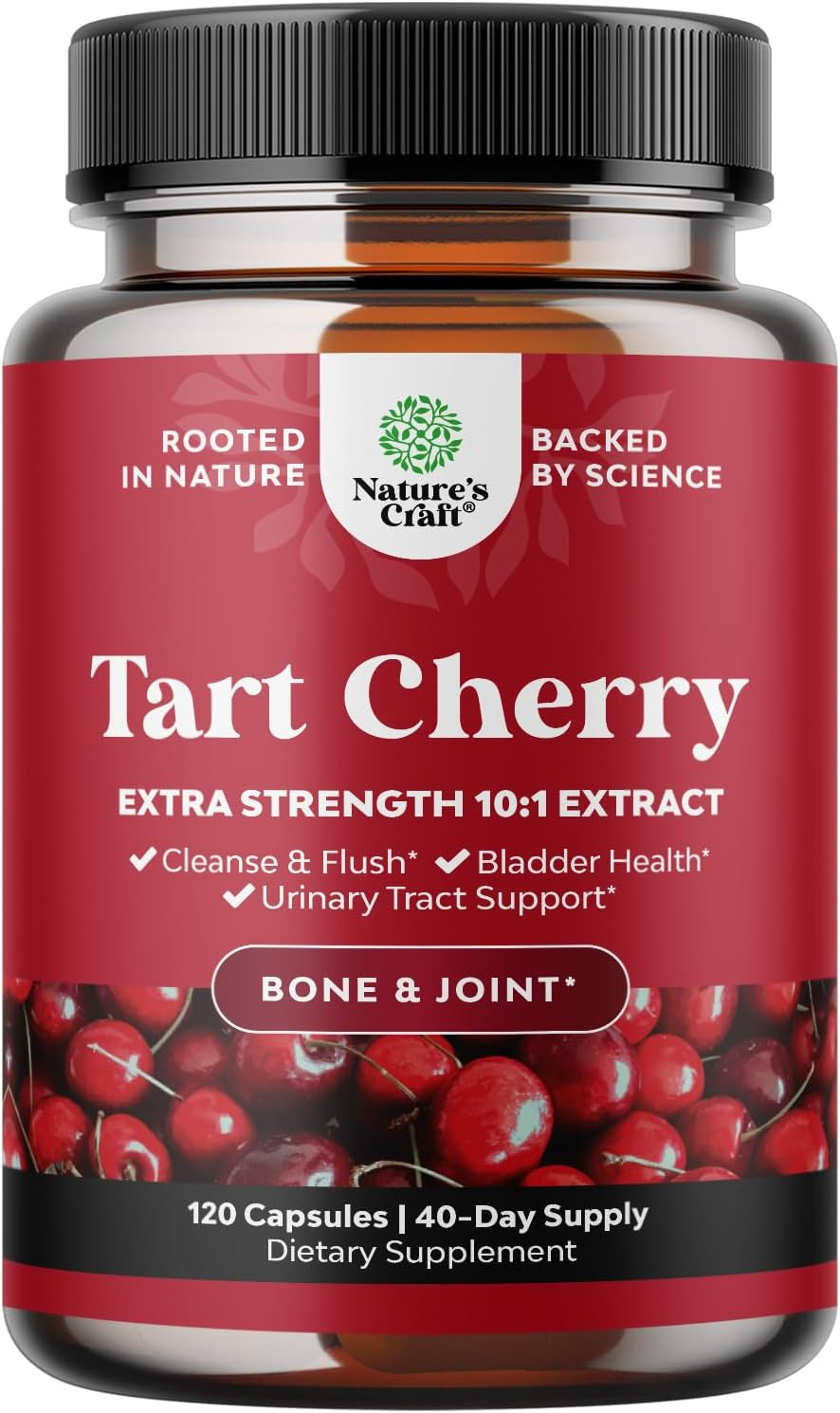Advanced Tart Cherry Extract Capsules - 750Mg for Joint Support, 120 Count
