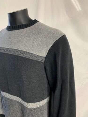 Vintage Geoffrey Been Asymmetrical Cotton Sweater Size L Large Gray / Black - Picture 4 of 6