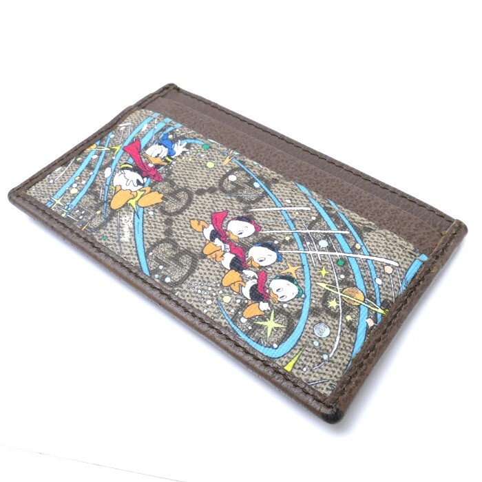GUCCI Donald Duck Disney Card Case Collaboration Holder Wallet GG