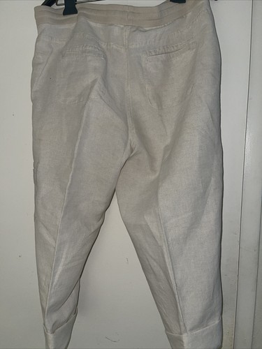 Liz Claiborne Woman’s Linen Blend Cargo Capris Size 8 - Picture 4 of 6