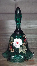 FENTON GREEN Diamond Optic Floral BELL