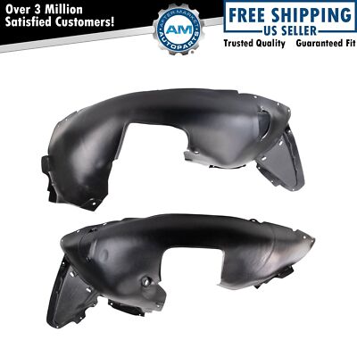 Front Inner Fender Liner Set Fits 2012-2015 Volkswagen Passat