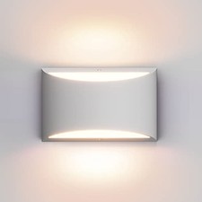 Aluminum Modern Indoor LED Wall Sconce Interior Wall Lights 1 Pack White