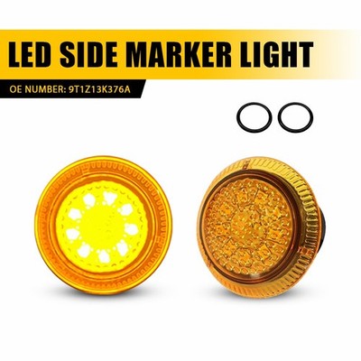 For Ford 2010-2021 Side Connect LED Transit Turn Lights Amber Signal Lamp Pair