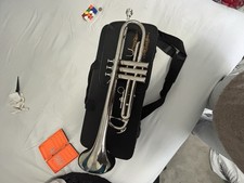 Brass Bb Trumpet with case and mouthpiece Serviced & Cleaned