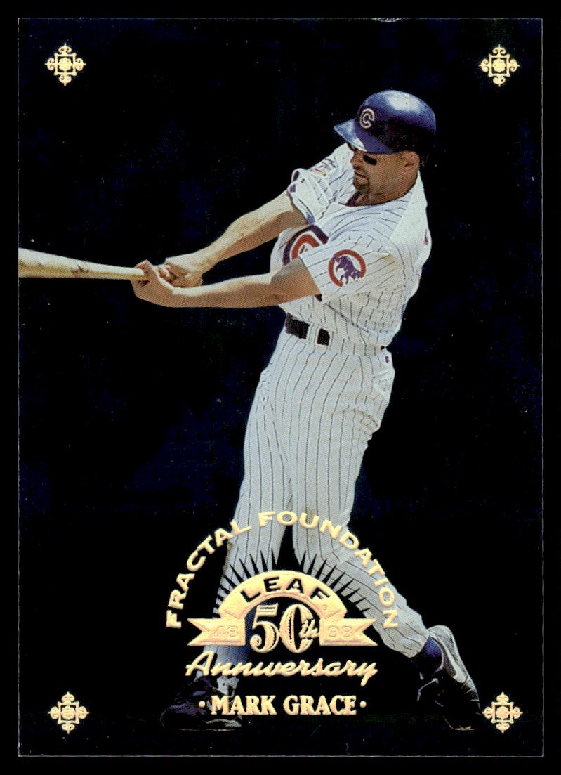 1998 Leaf Fractal Foundations Mark Grace 1467/3999 Chicago Cubs #97
