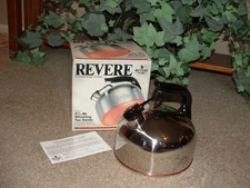 NOS Revere Ware Copper Clad 2  1/3 Qt. Tea Kettle No. 2701 *NEW* in Box