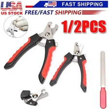 Pet Dog Cat Stainless Steel Professional Nail Toe Trimmer Clipper Grooming Tool