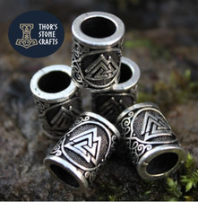 Viking Beard Ring Valknut Norse Hair Bead Beard Bead Dreadlocks Paracord 2 Sizes