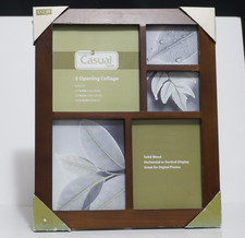 5 opening collage 5x5, 4x5 2.5x3 Photo frame w/ glass wall mount, Easel