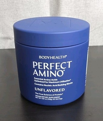 BodyHealth PerfectAmino Powder - Unflavored - 30 Servings BCAA Post Workout  