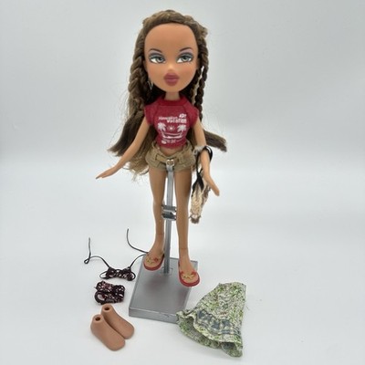 Vintage Bratz Sun-Kissed Summer Yasmin Doll Bikini Flip Flops Bag T Shirt Skirt
