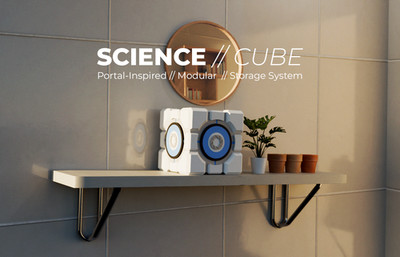 Portal Cube Box | 3D Printed Weighted Companion Cube Storage Container