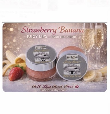 Face by Fabb Strawberry Banana lip scrub Duo,Arrives W/Lip Gloss