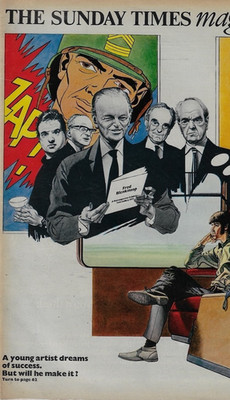 The Sunday Times Magazine - Frank Bellamy Bridget Riley DAVID HOCKNEY