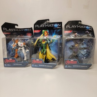 lot of 3 Playmation Marvel Avengers Ultron, Vision, Hawkeye