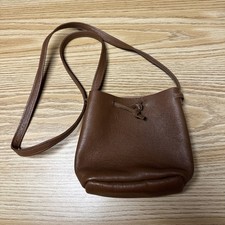 Shaffer Los Angeles Greta Mini Bucket Bag Crossbody Brown Leather Bag USA Made