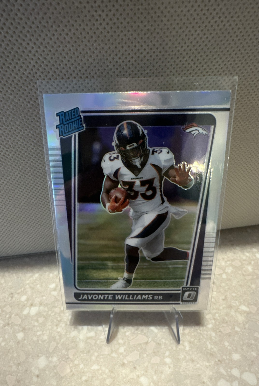 2021 Panini Donruss Optic - Rated Rookie Javonte Williams #215 Holo Prizm (RC)