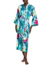N Natori Viva Printed Satin Robe Women's