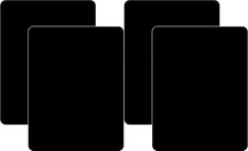 Black Flexible Plastic Cutting Board Mats, 4 Pack, 15" x 11.5", Made in USA,