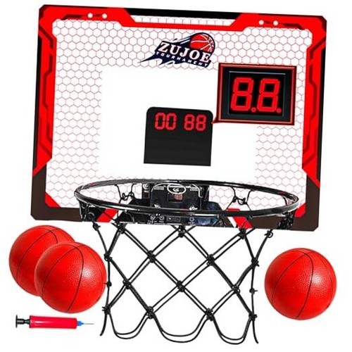 Indoor Basketball Hoop for Kids, Indoor Over The Door Mini Basketball Hoops