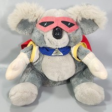 VTG Koala Bear Hand Puppet Masked Hero CU Australia QT Queensland Teachers Plush