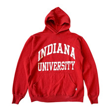 Vintage Indiana University Sweatshirt Mens Medium 90s Russell Athletic Hoodie