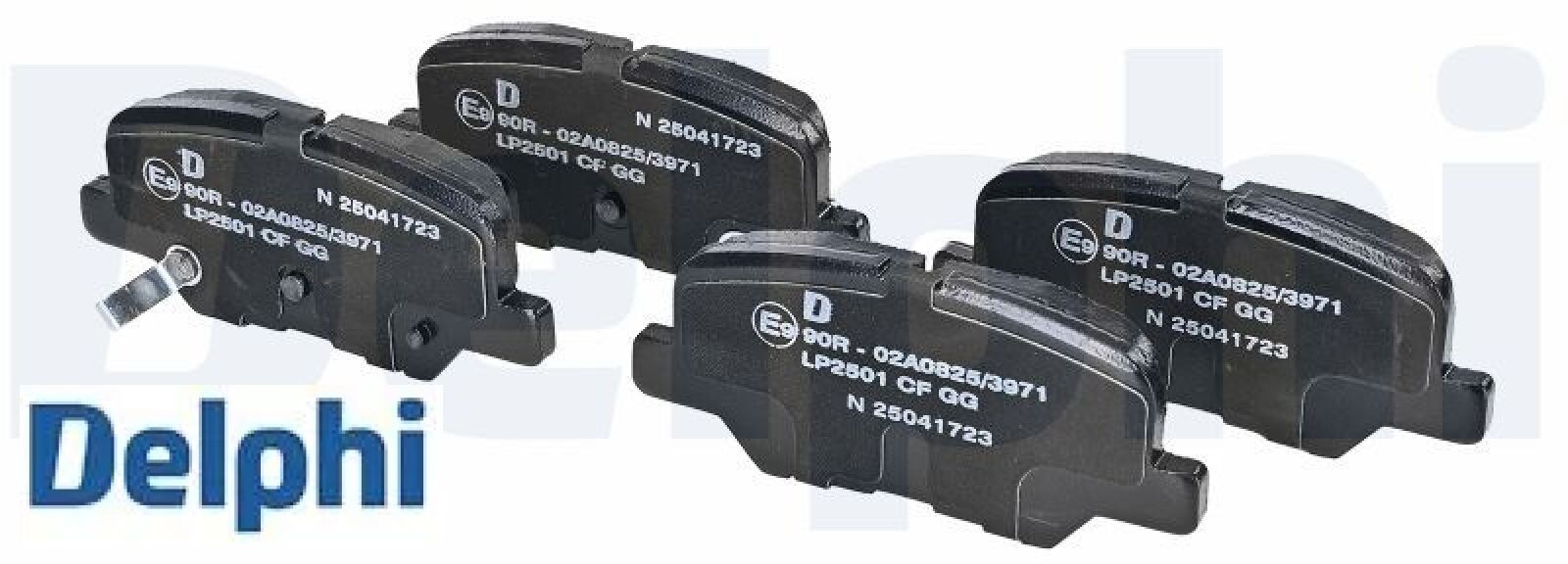 Für DELPHI LP2501 Brake Pad Set, Disc Brake - Bild 2