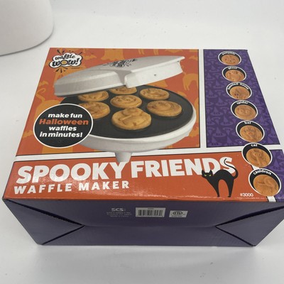 Waffle WOW Cucina Pro Halloween SPOOKY Friends Waffle Maker New In Box
