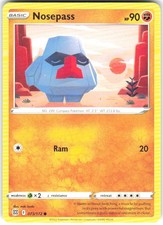 Nosepass 073/172 Brilliant Stars BRS NM Pokemon Card TCG