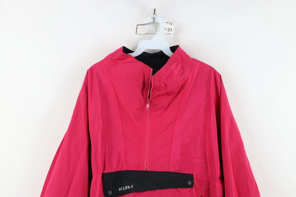 Chaqueta Pullover Rosa De Colección Años 90 Helly Hansen Mujer Grande Deletrear LIFA Media Cremallera Foto 2 de 4