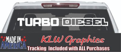 Turbo Decal Sticker Diesel Truck Dirty Max Power Stroke 6.5L 6.6L 6.7L 7.3L Def