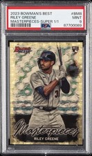 2023 BOWMAN'S BEST BOWMAN MASTERPIECES SUPERFRACTOR 1/1 RILEY GREENE 1/1 PSA 9