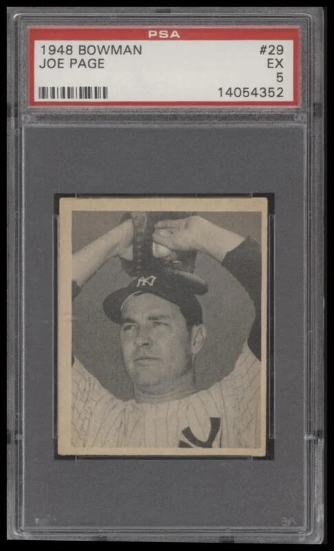 1948 BOWMAN JOE PAGE 29 EX SP PSA 5 BASEBALL NEW YORK YANKEES