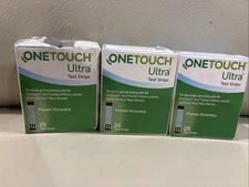 3 Boxes - One Touch Ultra Test Stripes 25 Ct (75)- SEALED - Exp. 2023-06 LL4