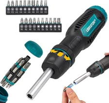 LIBRATON Ratcheting Screwdriver Set, Multi-bit Tool, 33-in-1... 