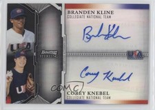 2011 Bowman Sterling Black Refractor 9/25 Branden Kline Corey Knebel Auto 00ma