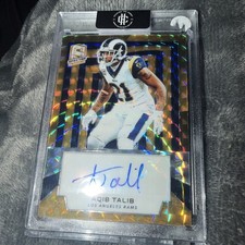 2019 Aqib Talib Panini Spectra Autograph Neon Orange Prizm 01/10 MINT 🔥🔥🔥