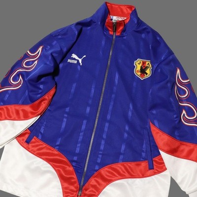 PUMA 1998 Japan National Team Flame Track Jacket Jersey Uniform