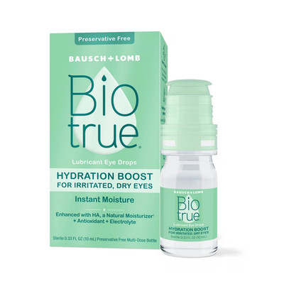 Biotrue Lubricant Eye Drops Hydration Boost for Dry Eyes 0.33 fl oz, brand new