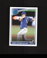 2018 Donruss #49 Chris Flexen ROOKIE CARD New York Mets. rookie card picture