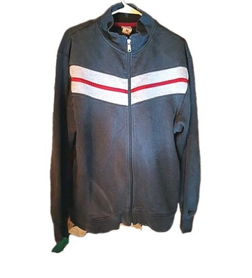 Vintage Russell Athletic Zip Jacket Adult Med Black D3