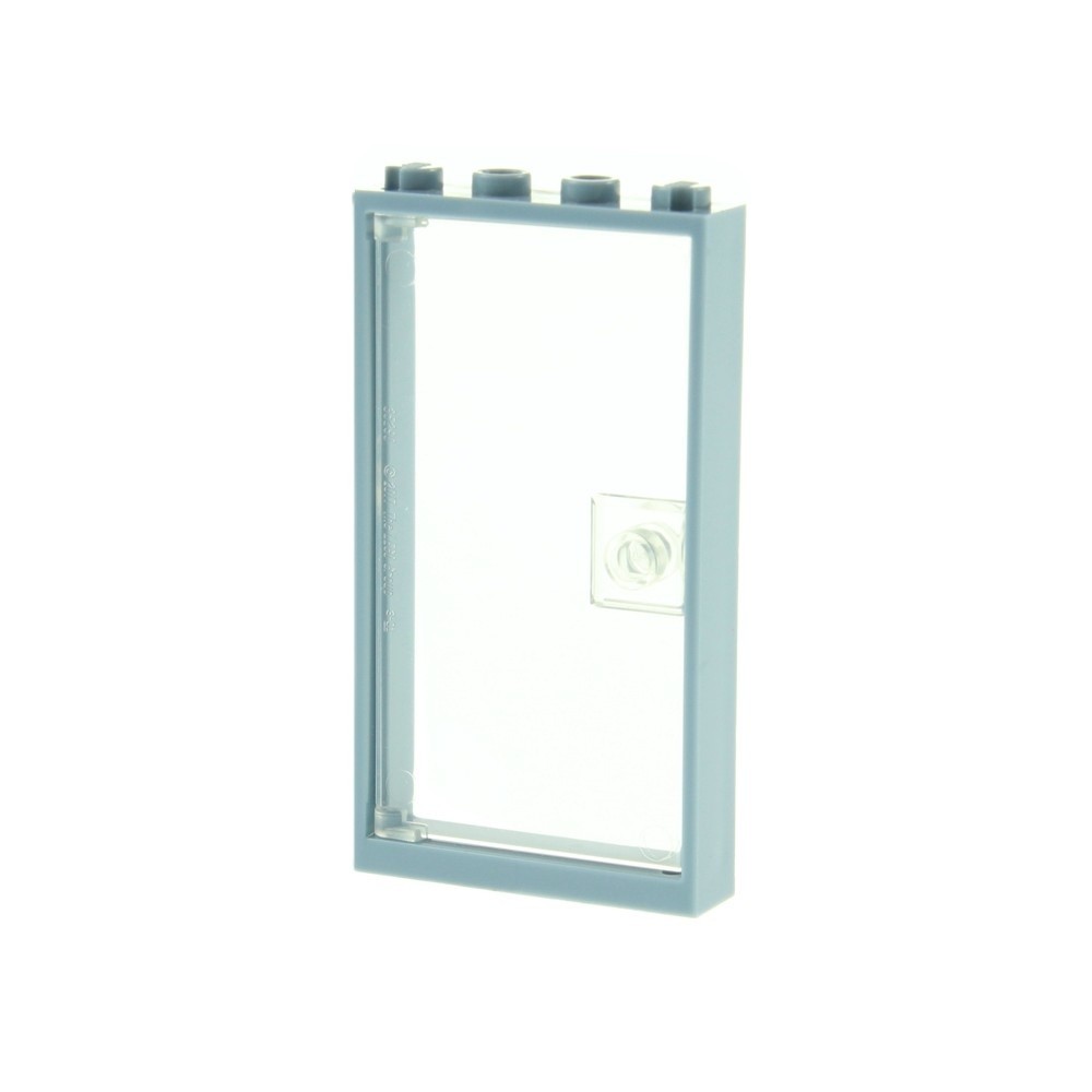 1x LEGO Door Frame 1x4x6 Sand Blue Window Pane Clear White 60616 60596