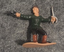 Vintage Pirate Action Figure Painted Plastic