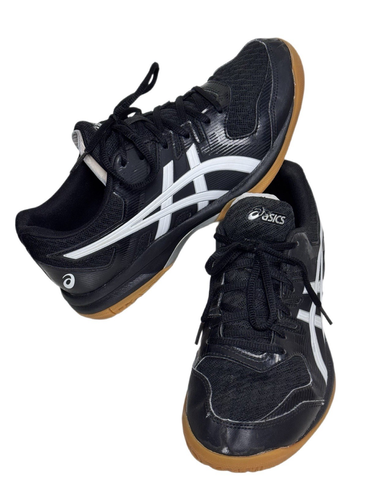 ASICS Women's Gel-Rocket Shoes Size 8.5 Black/White 1072A034 Lace Up Athletic thumbnail 2