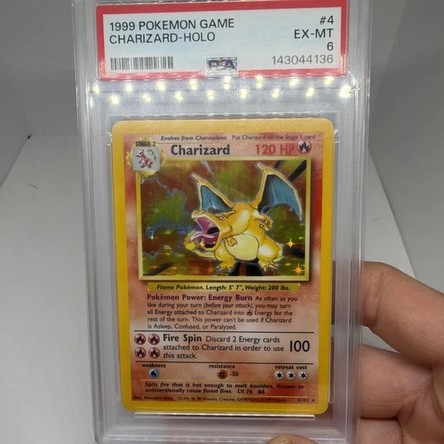 Pokémon TCG 1999 Charizard Charizard Holo Rare Holo PSA 6 - Very good condition